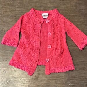 Little Lass Coral Knit Sweater